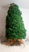 Decorative Christmas Tree with Stabilized Moss and Ornaments