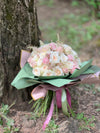 Elegant Bouquet of Roses in Shades of Pink and White