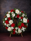 Coroană Funerară Red & White Grace